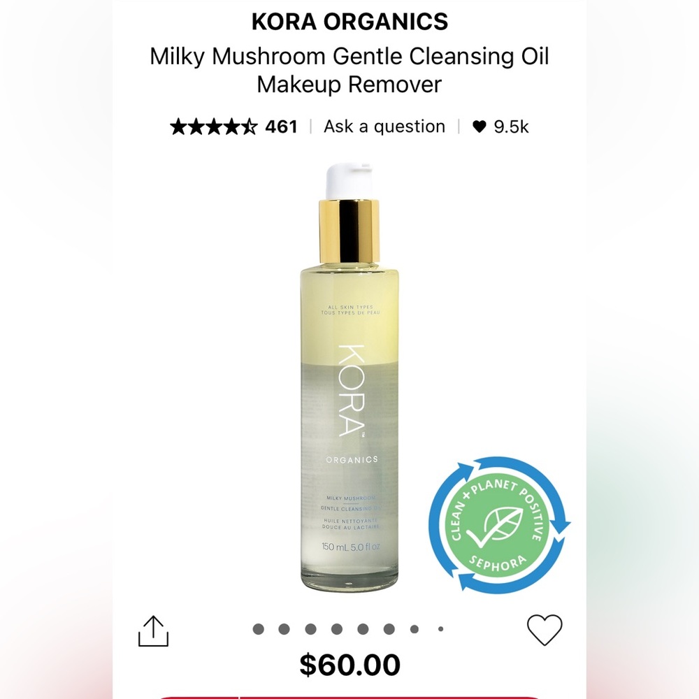 Kora cleanser only sold online